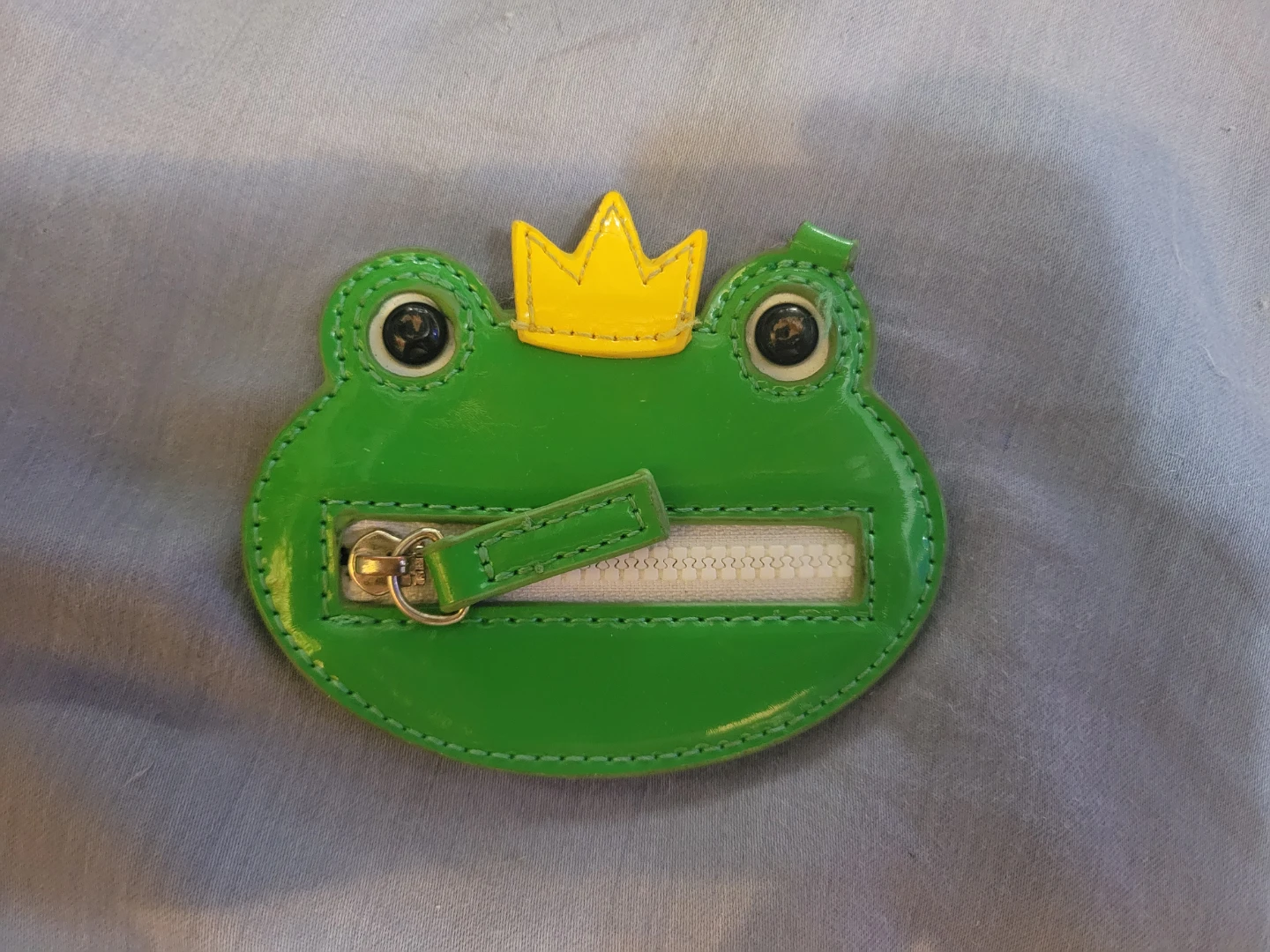 Green Frog Coin Purse with Crown