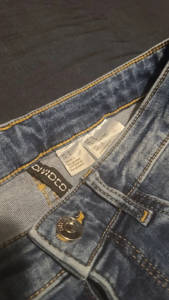 Divided by H&M Blue Ripped Skinny Jeans Size 8 - photo 3
