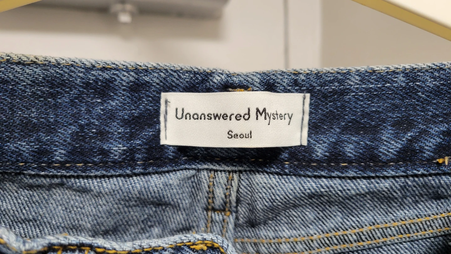 Unanswered Mystery Blue Denim Jeans Size S - photo 2