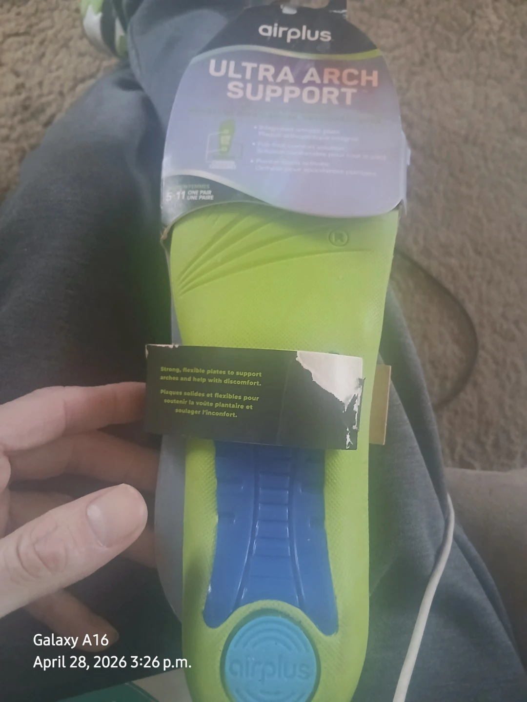 Airplus Ultra Arch Support Women's 5-11 Insoles