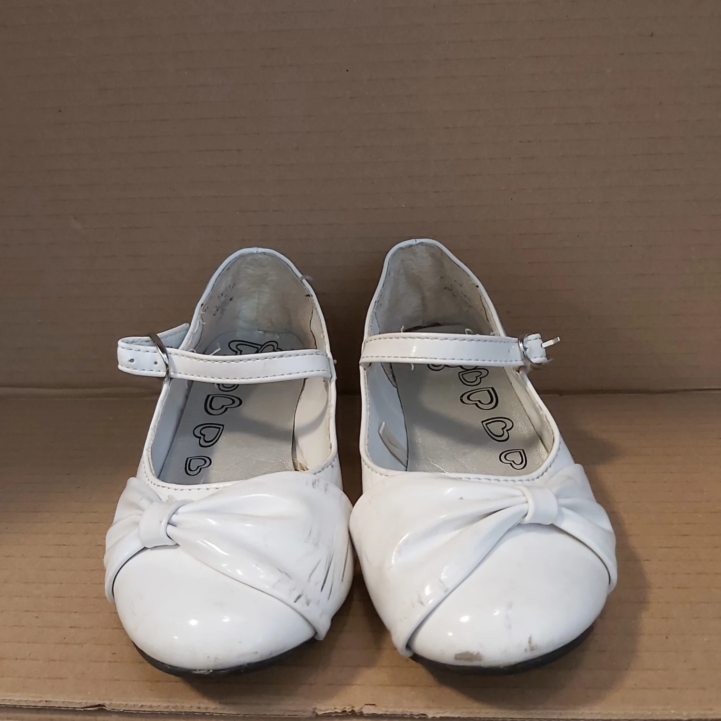 Children's size 13 White heeled shoe for girls - photo 2
