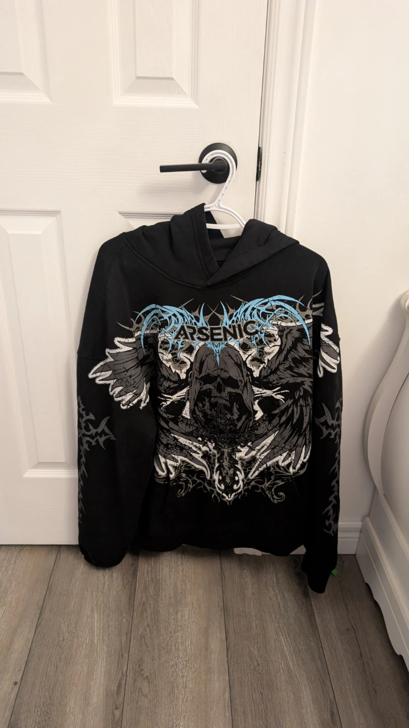 Arsenic Hoodie XL/TG Black Skull Graphic