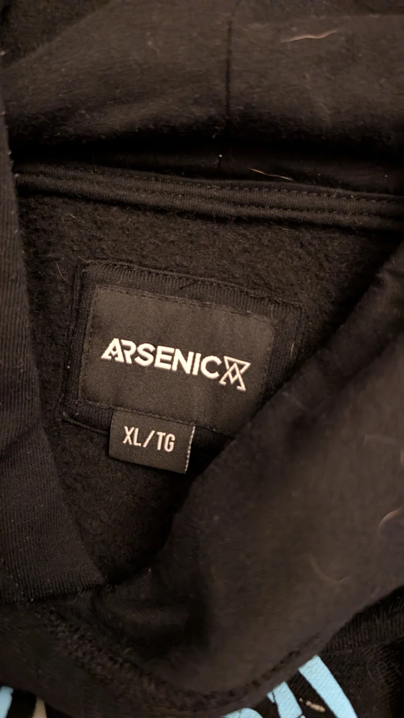 Arsenic Hoodie XL/TG Black Skull Graphic - photo 3