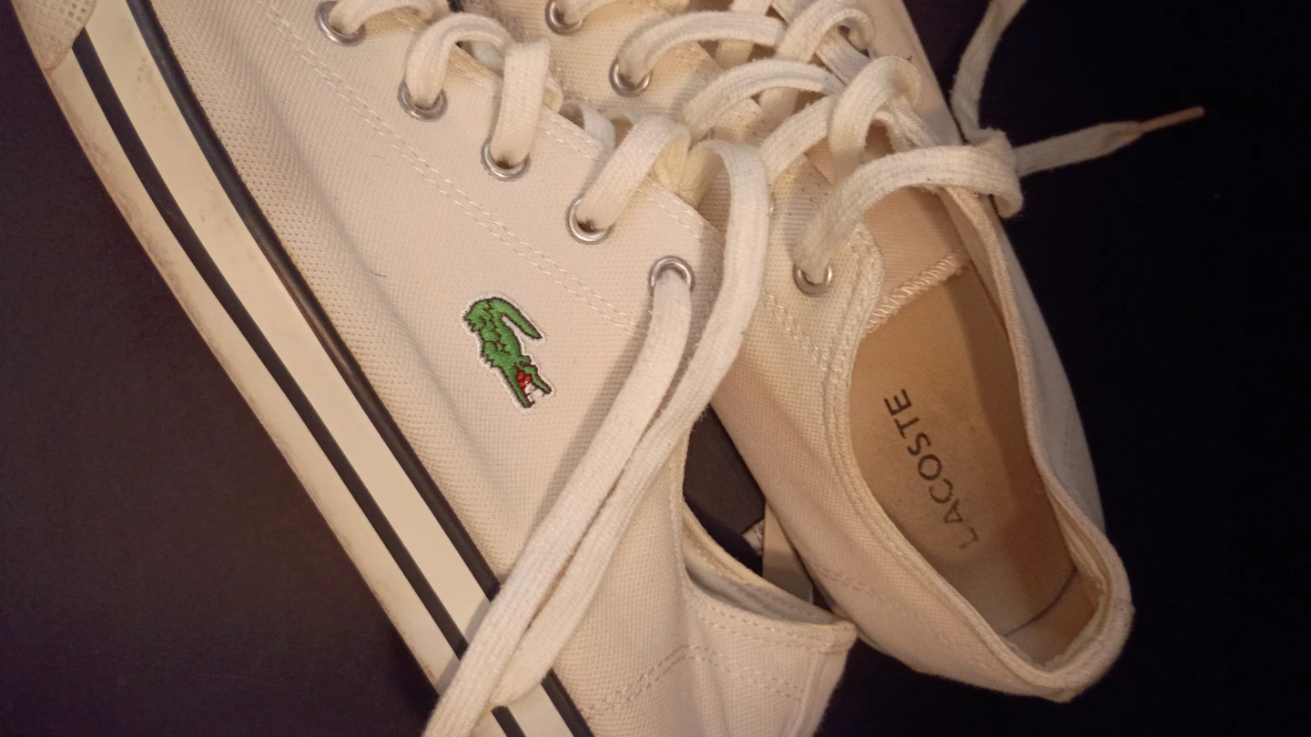 Lacoste White Canvas Sneakers - photo 2