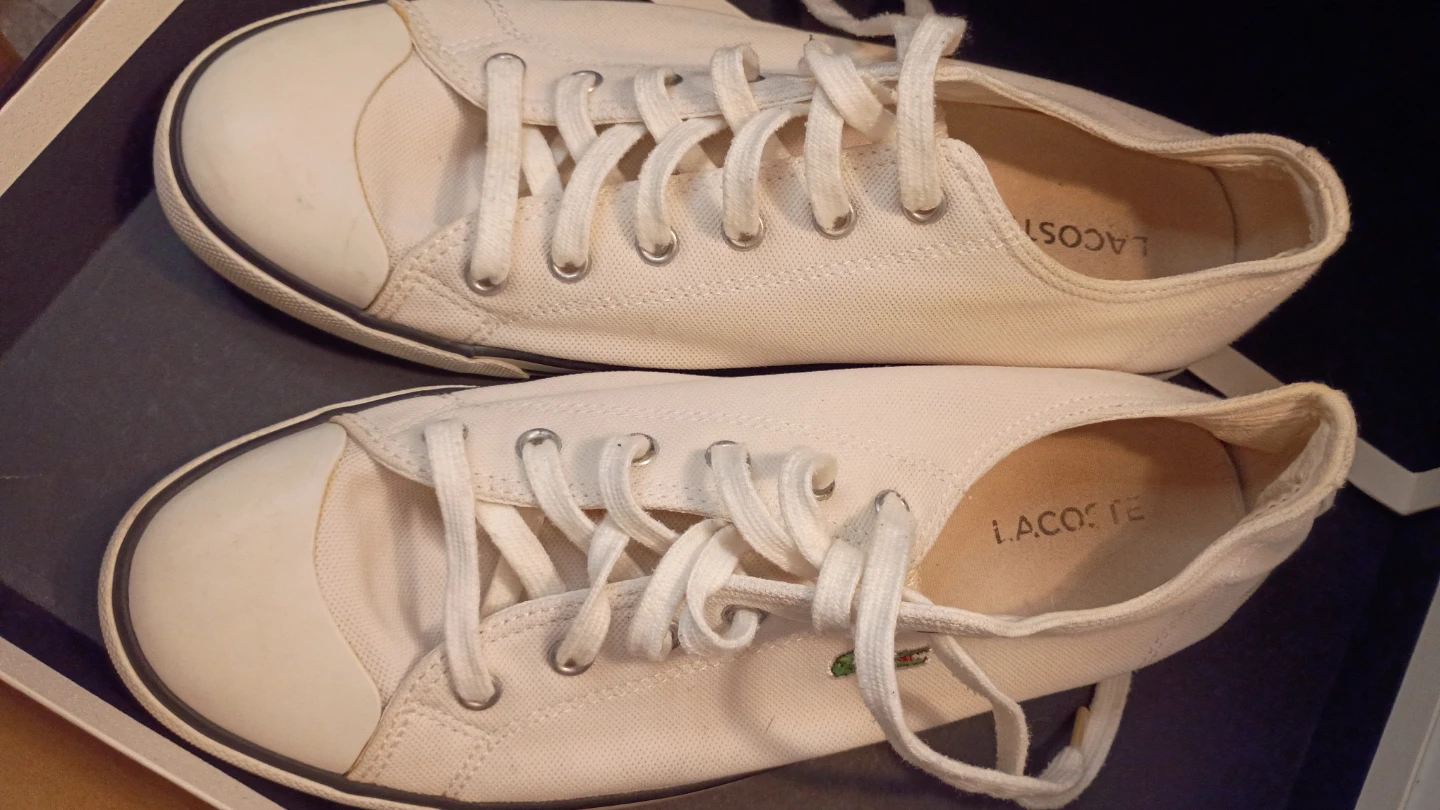 Lacoste White Canvas Sneakers - photo 3
