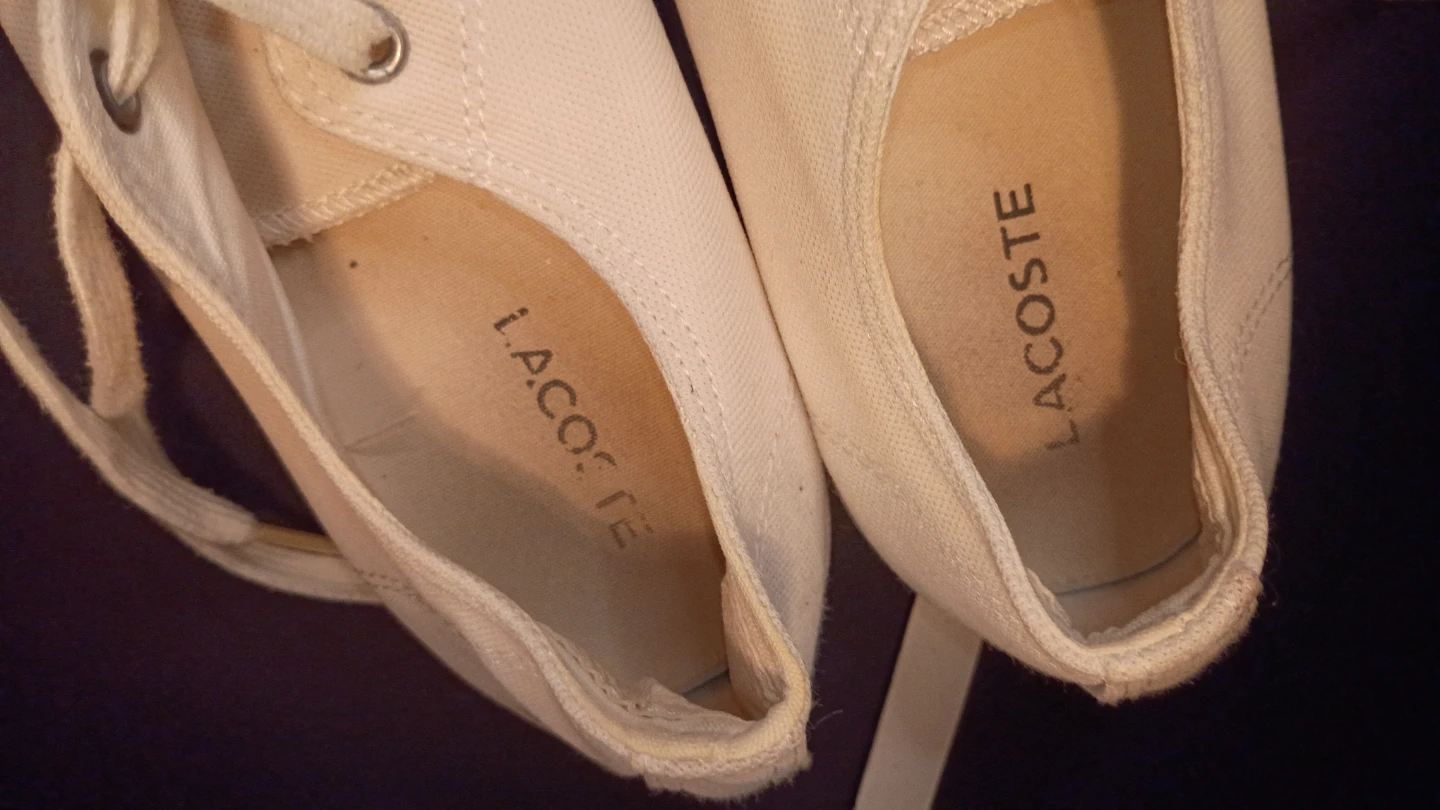 Lacoste White Canvas Sneakers - photo 4