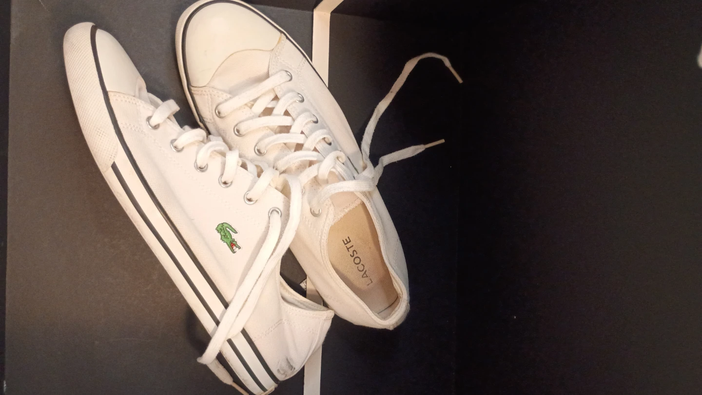 Lacoste White Canvas Sneakers - photo 5