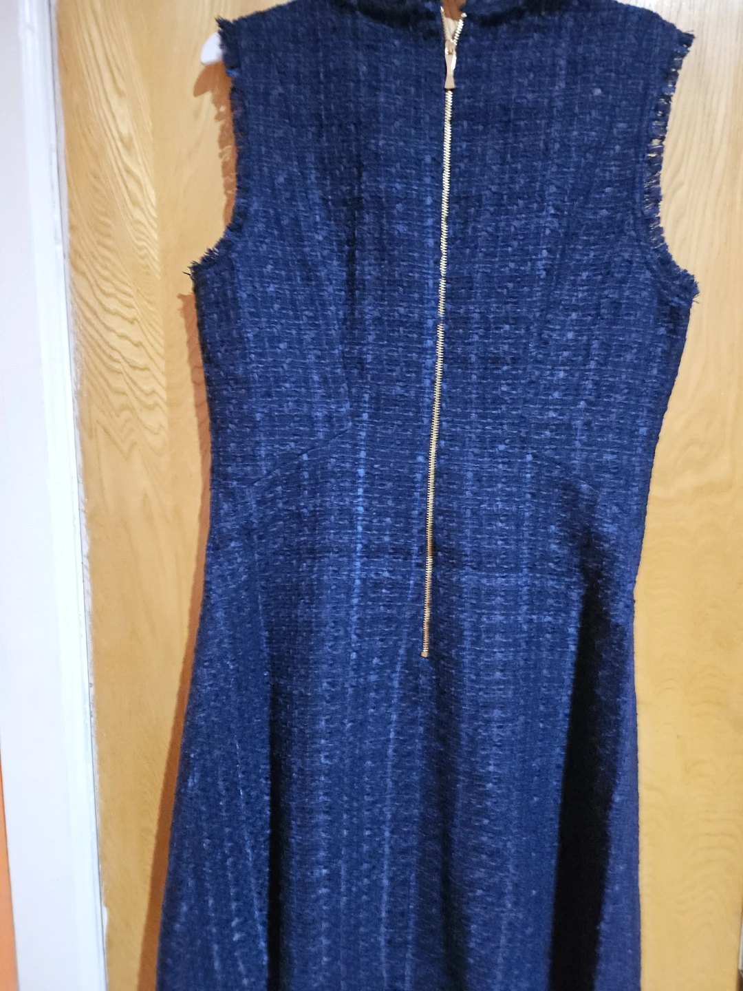 Kate Spade Tweed Sleeveless Dress with Gold Zipper - photo 3