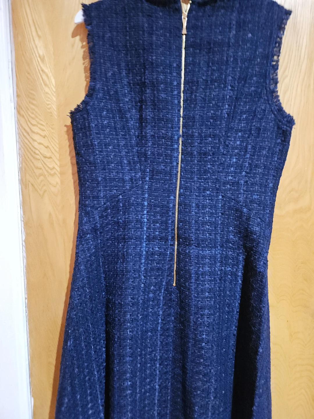 Kate Spade Tweed Sleeveless Dress with Gold Zipper - photo 4