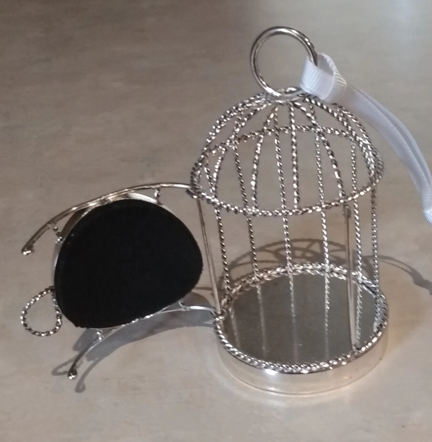 Set of 5 Silver Birdcage with lavender sachets - photo 4