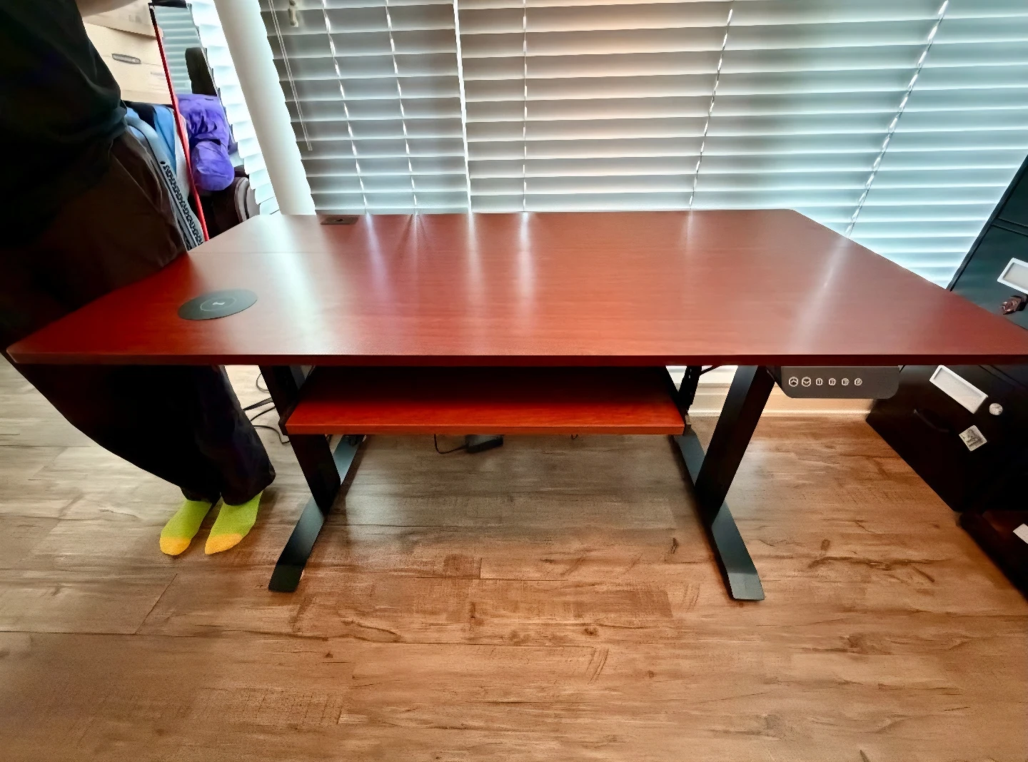 Electronic Adjustable Standing Desk with Keyboard Tray - photo 2
