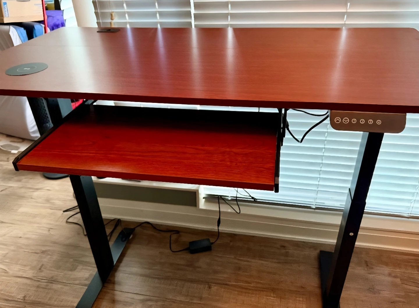 Electronic Adjustable Standing Desk with Keyboard Tray - photo 5