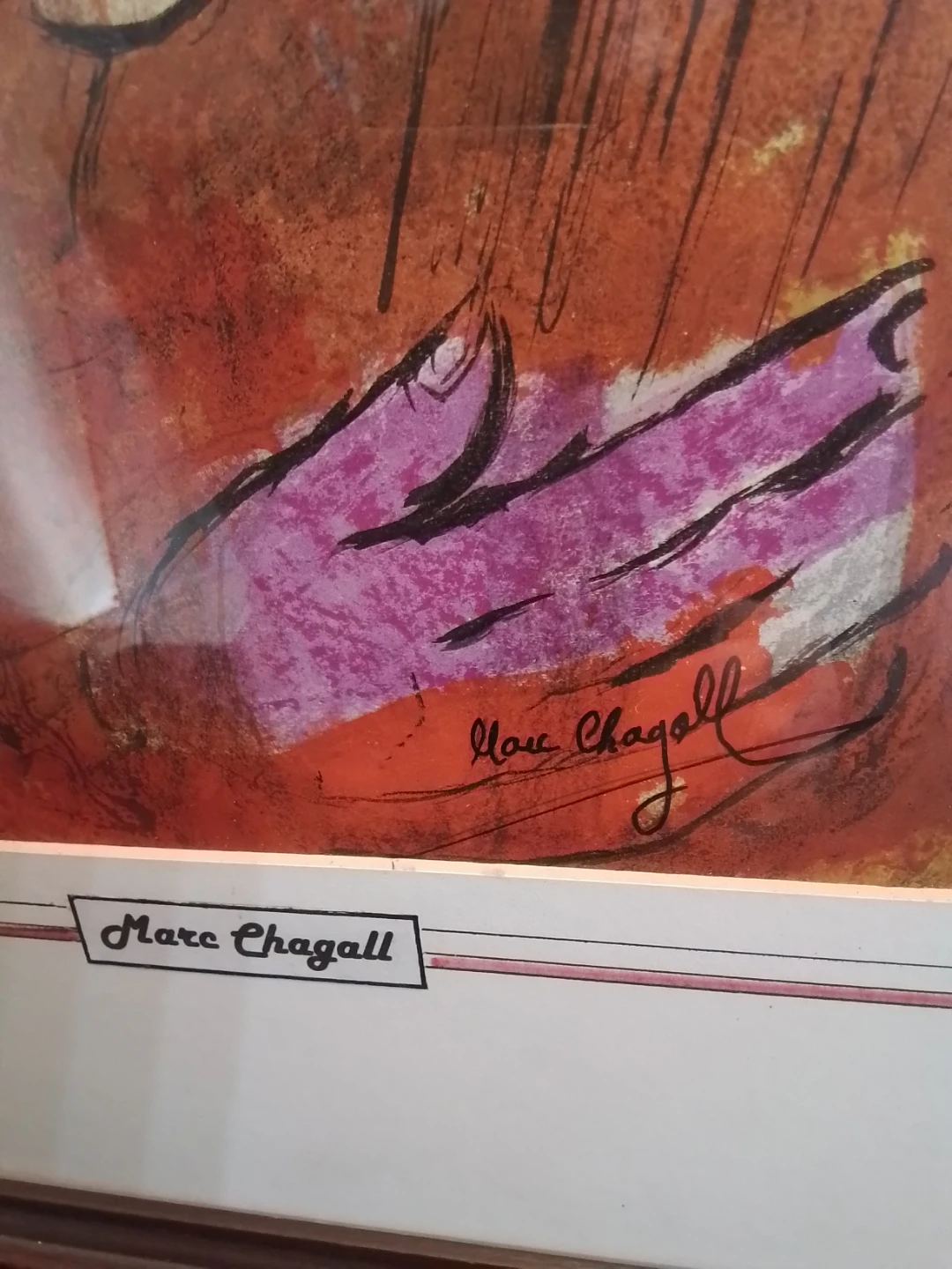 David and Bathsheba" Signed color lithograph by Marc Chagall - photo 2