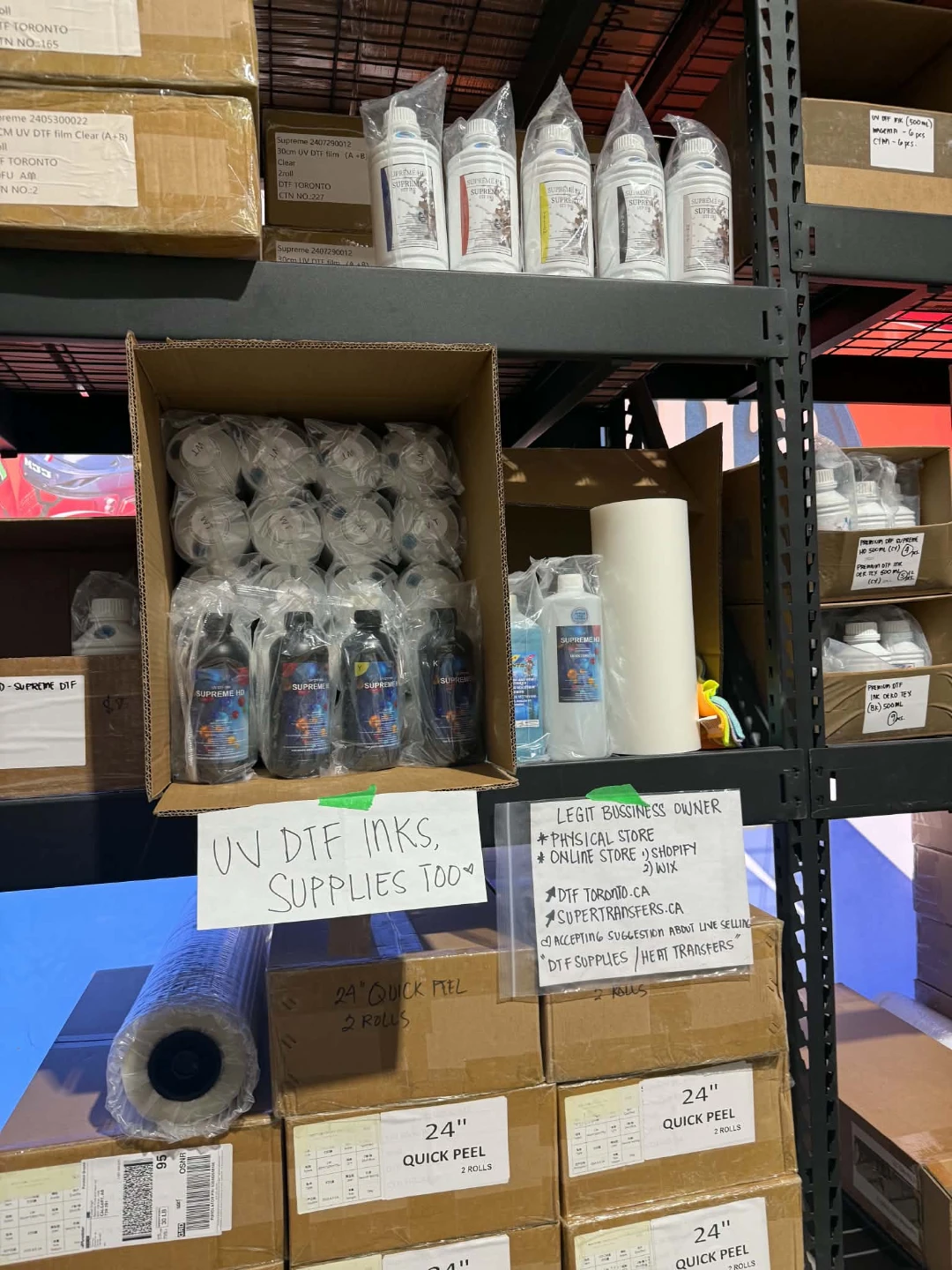 Supreme HD DTF and UV DTF SUPPLIES, PARTS AND ACCESSORIES