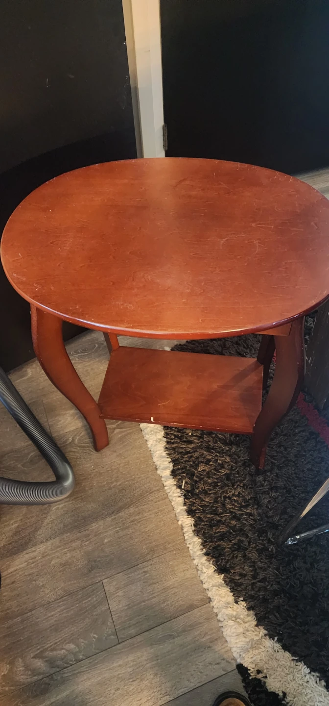 Wooden End Table with Drawer - photo 2