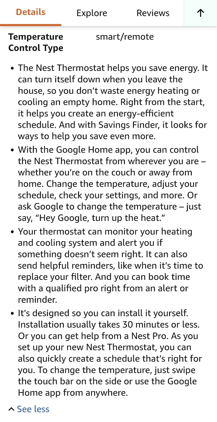 Google Nest Thermostat - Charcoal & Connector - photo 2