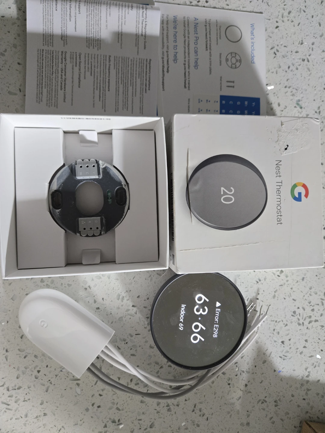 Google Nest Thermostat - Charcoal & Connector - photo 5