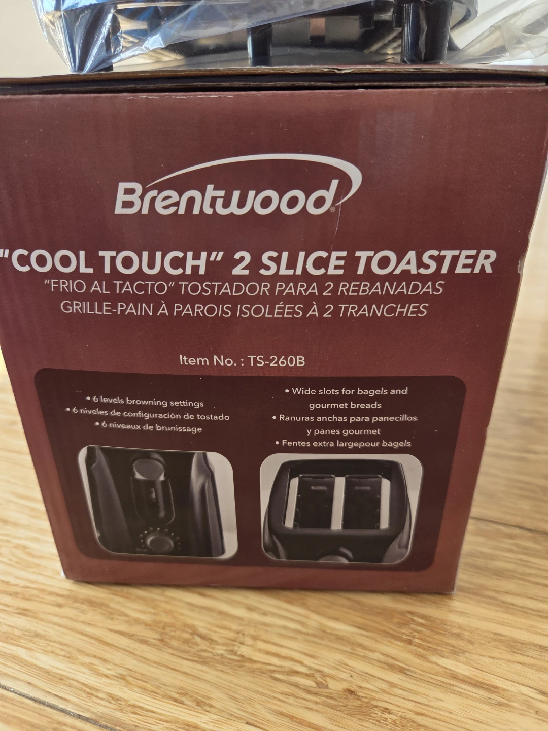 BNIB Brentwood Cool Touch 2 Slice Toaster TS-260B - photo 3