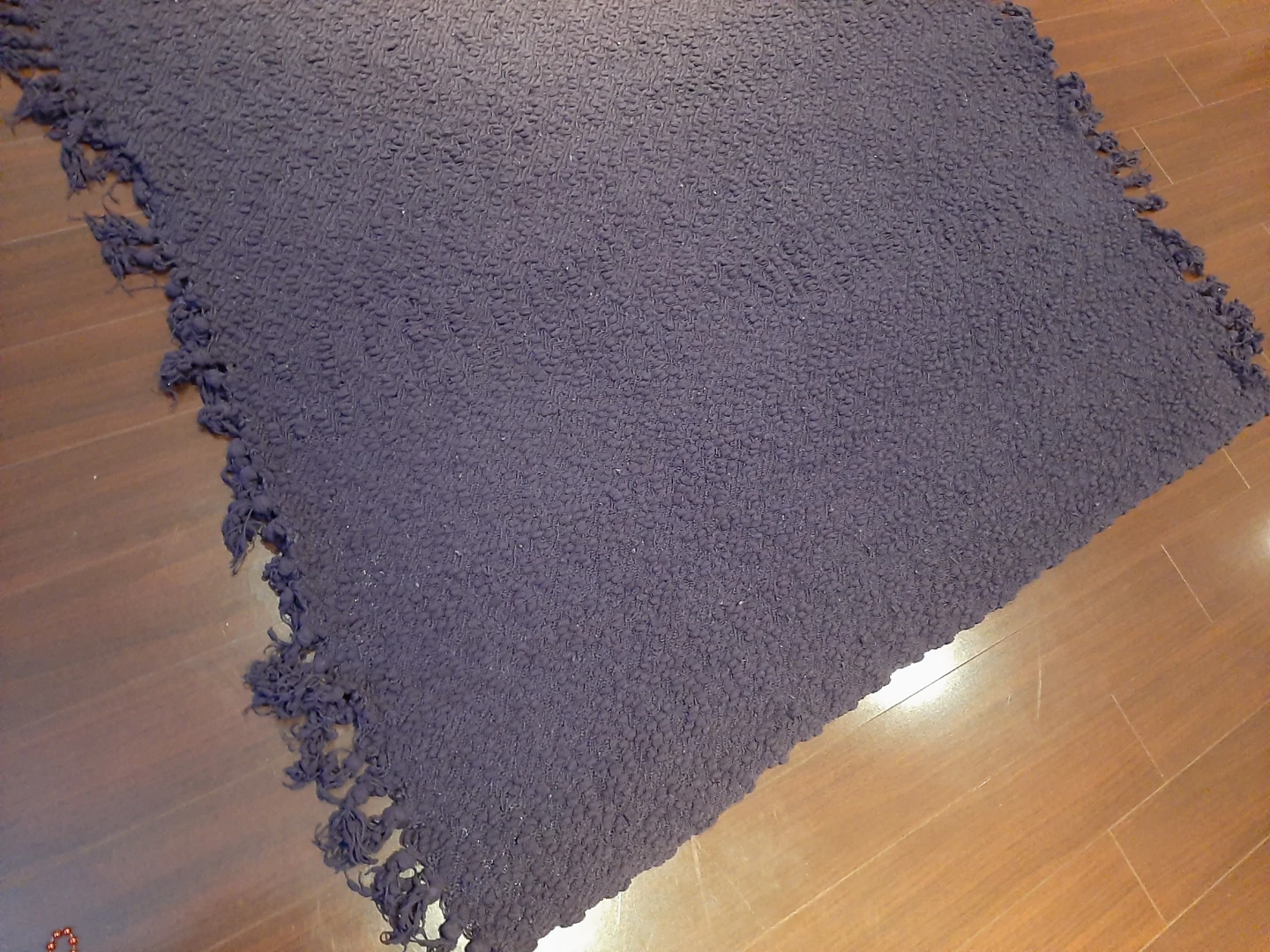 Purple Textured Throw Blanket - photo 3