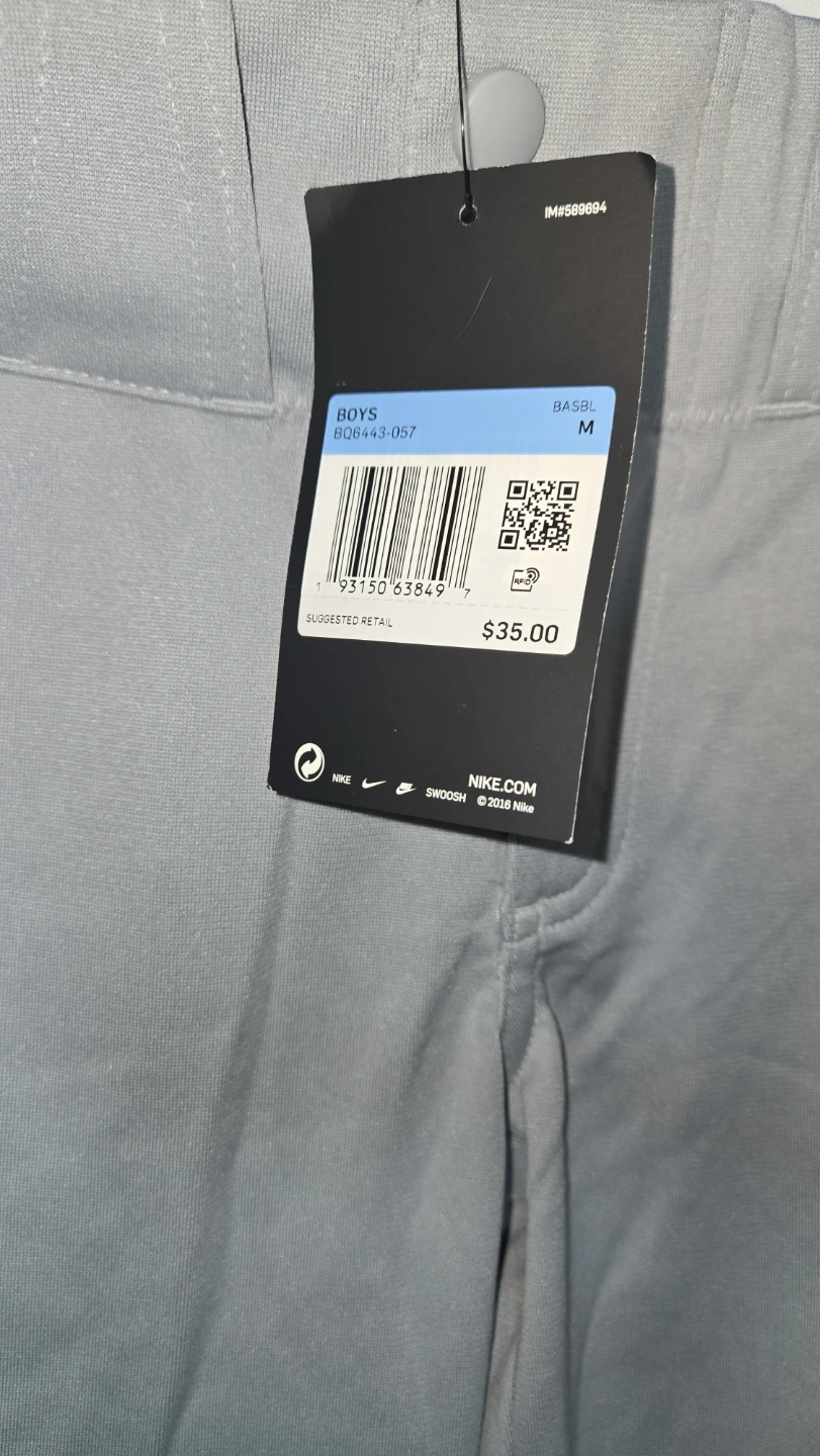 Nike Boys Baseball Pants - Medium - Gray - photo 3