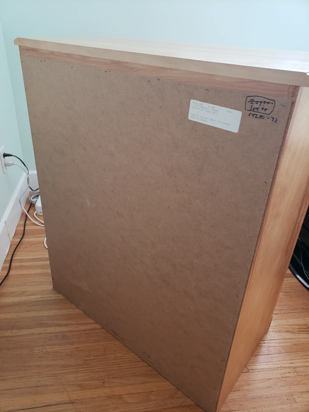Light Wood 4-Drawer Dresser - photo 2