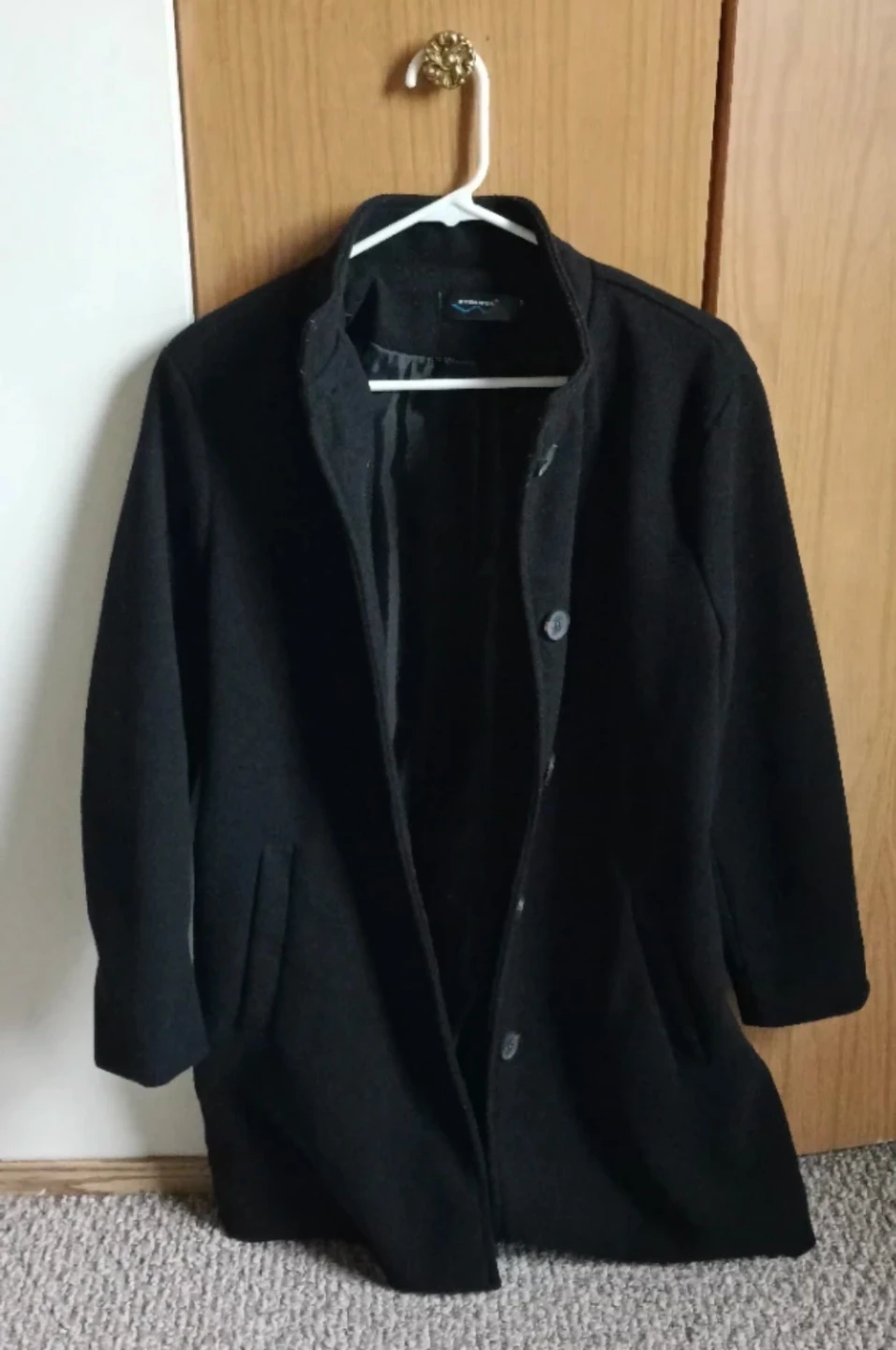 Black Trench Coat New - photo 2