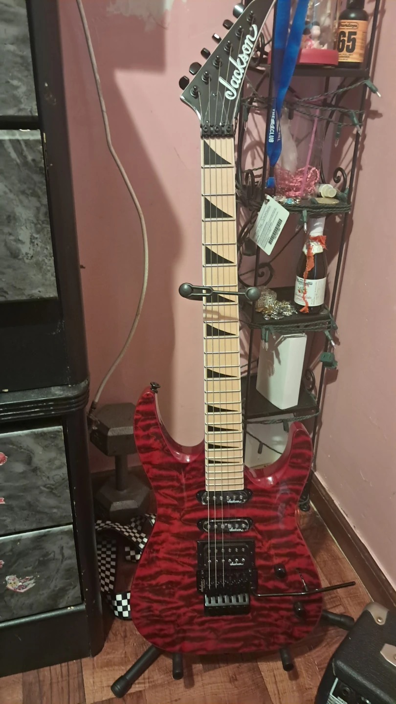 Jackson JS34Q Dinky DKAM Electric Guitar - Transparent Red - photo 2
