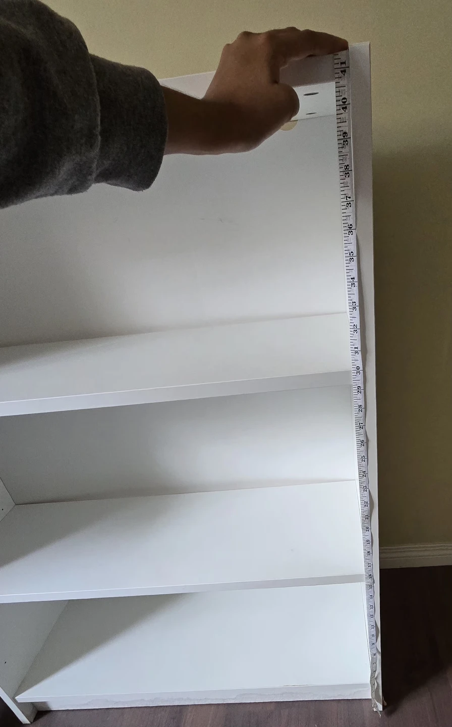 IKEA Billy White Bookshelf – 3 Adjustable Shelves - photo 2