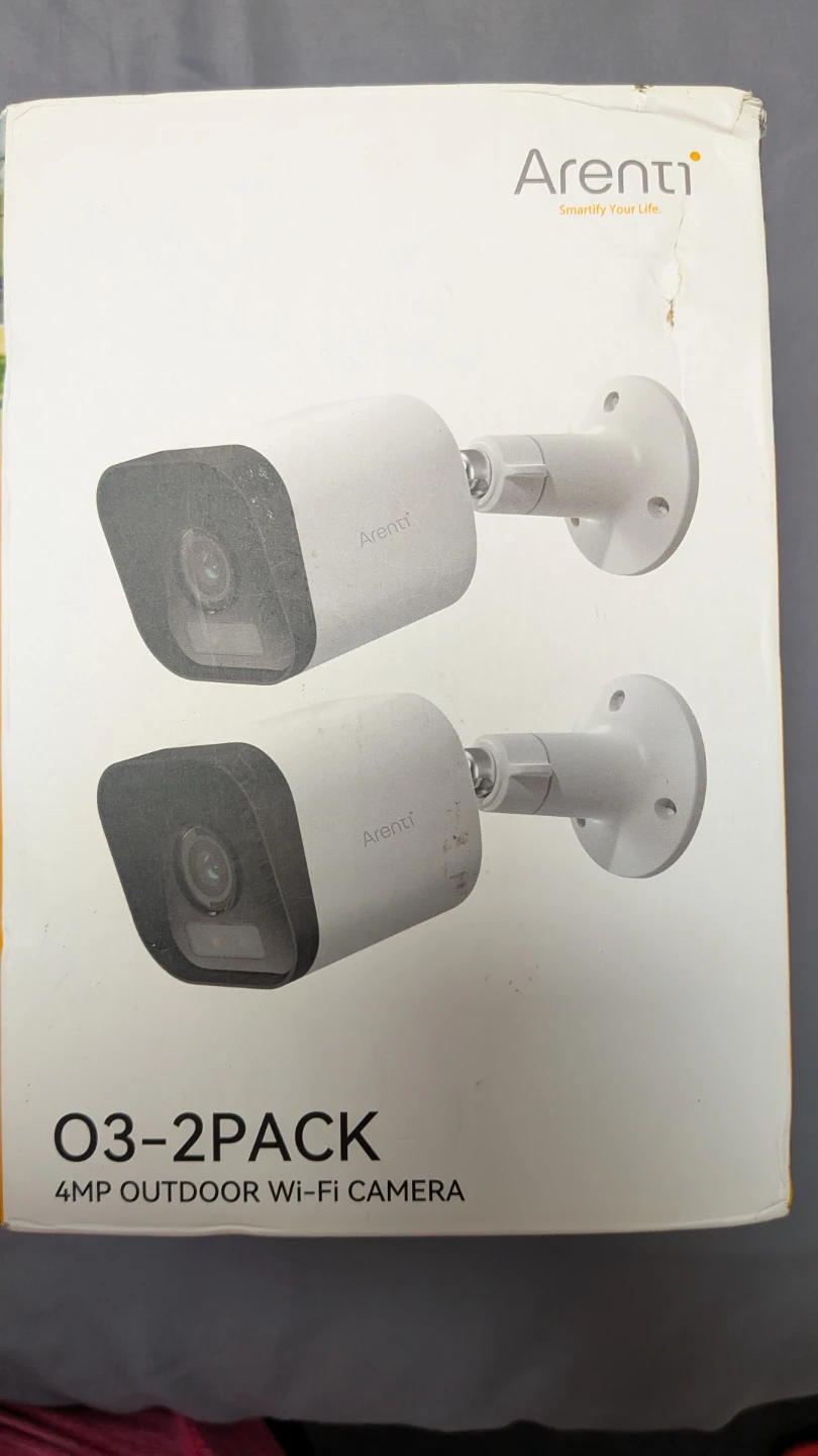 Arenti O3 2-Pack 4MP Outdoor Wi-Fi Camera