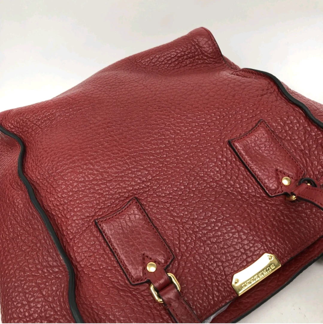 Burberry Red Leather Tote Bag - photo 4