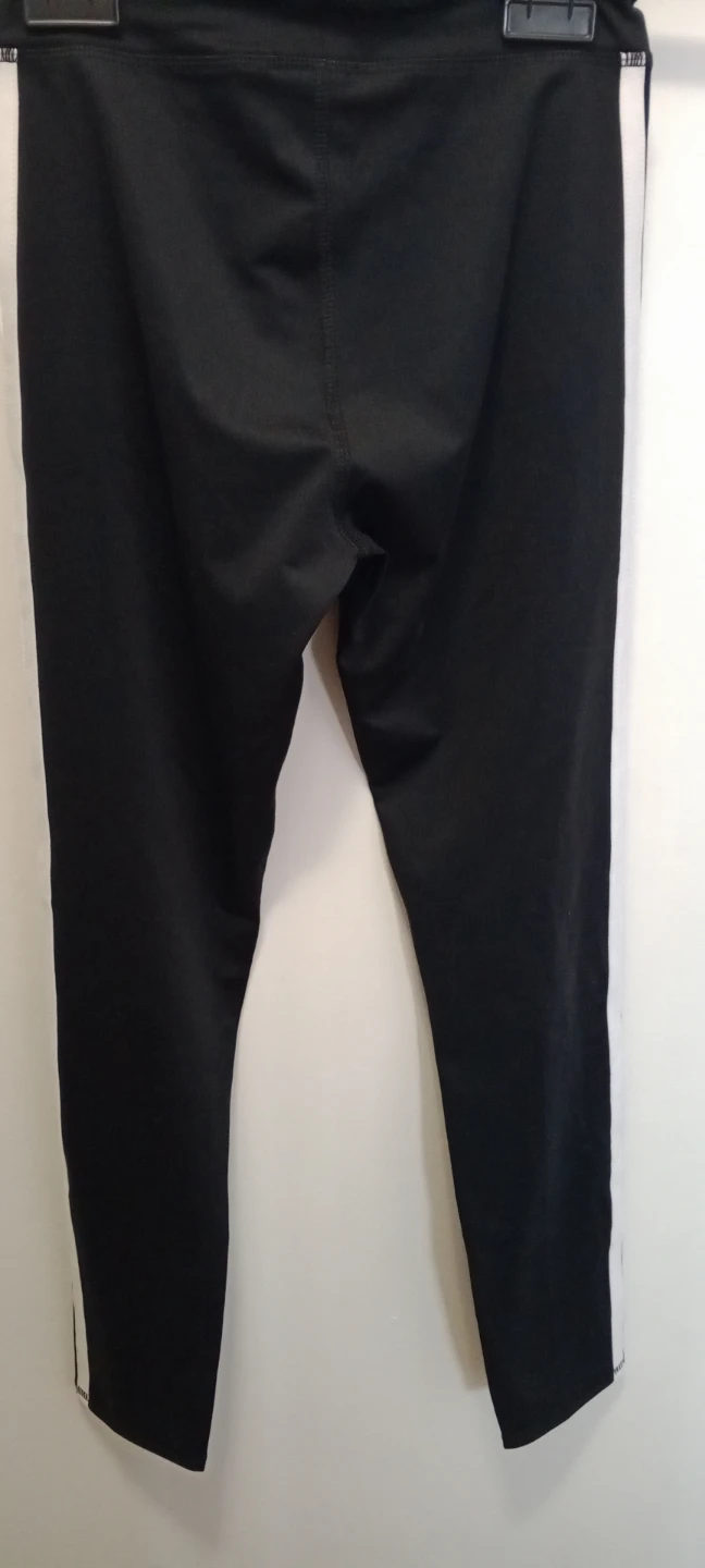 Adidas Black & White Striped Leggings Size L - photo 5