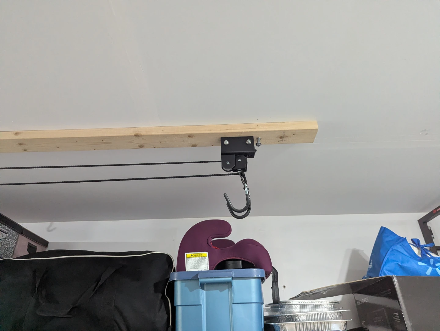Garage Ceiling Hoist Pulley System - photo 2