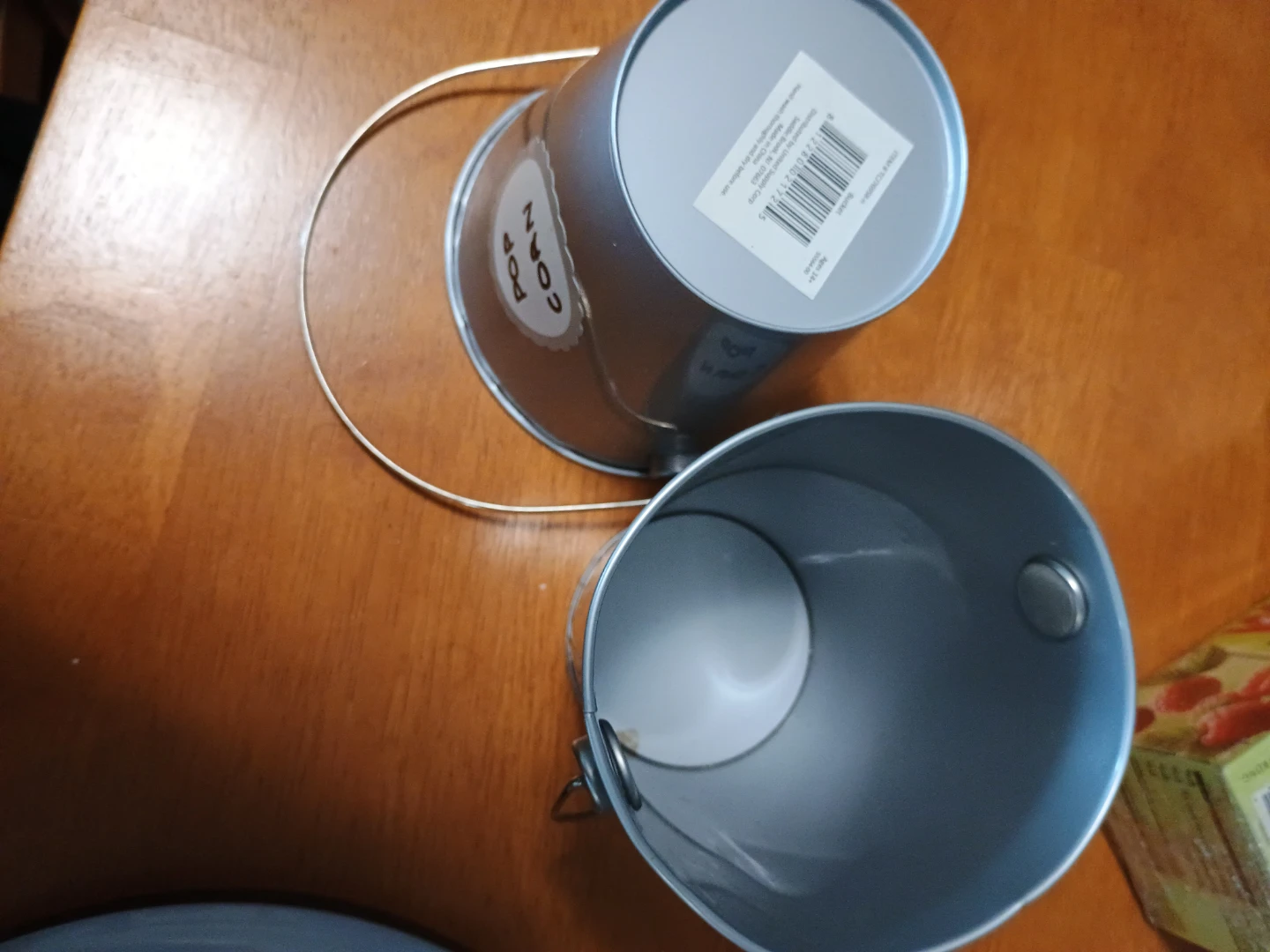👍 Mini Popcorn Tin Buckets (Set of 2) - photo 2