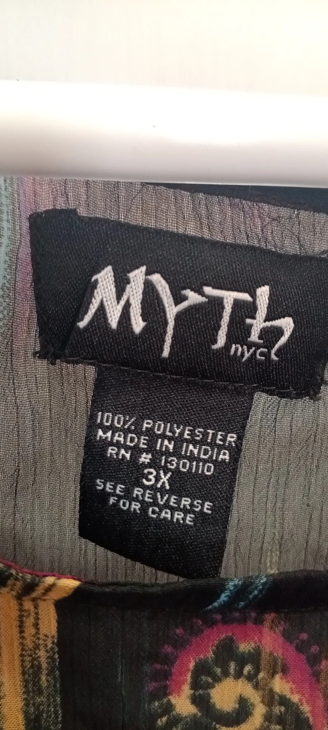 Myth NYC Women's 3X Sheer Blouse - photo 2