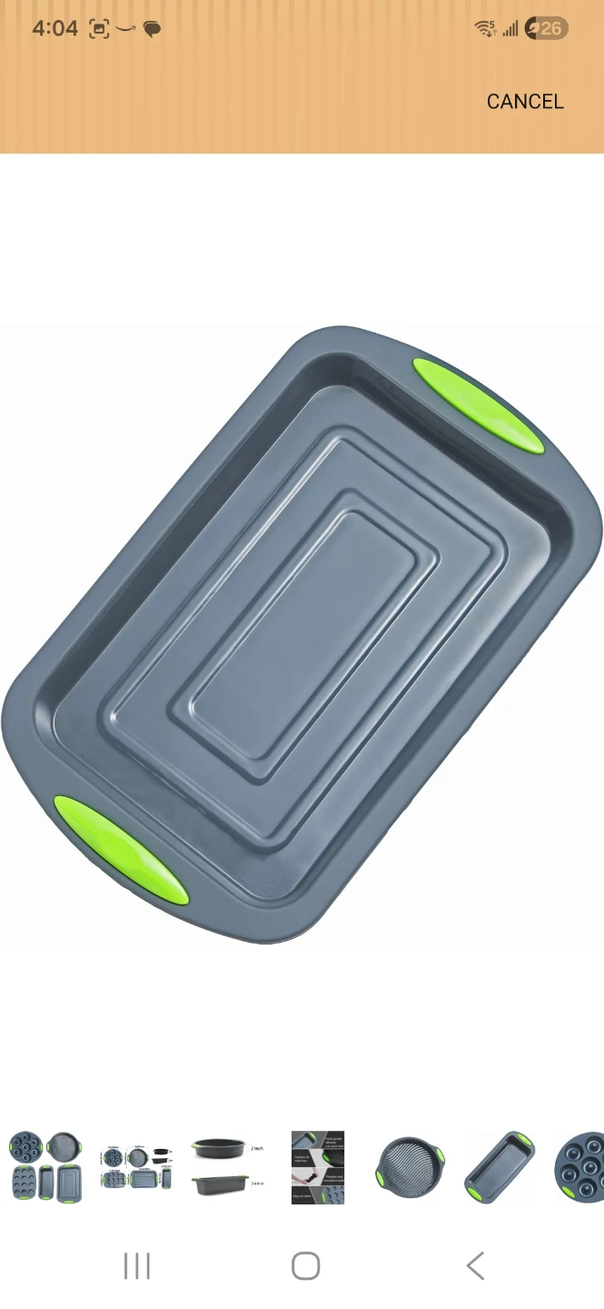 NEW! 4 Piece Silicone Bakers Pans - photo 5