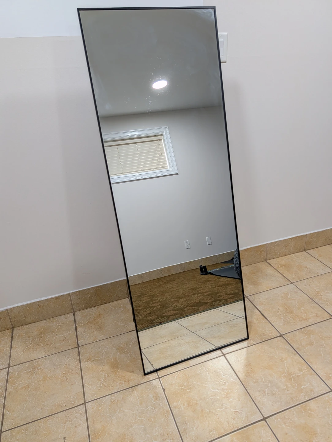 Full Length Mirror 56" x 21" ShatterVue Tempered Glass - photo 4
