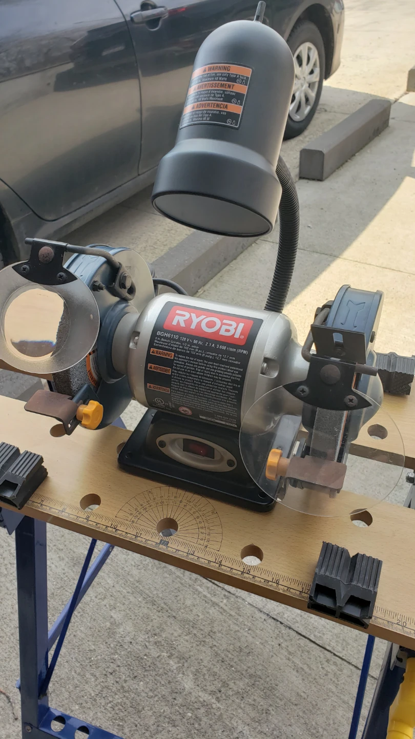 Ryobi Bench Grinder with Light