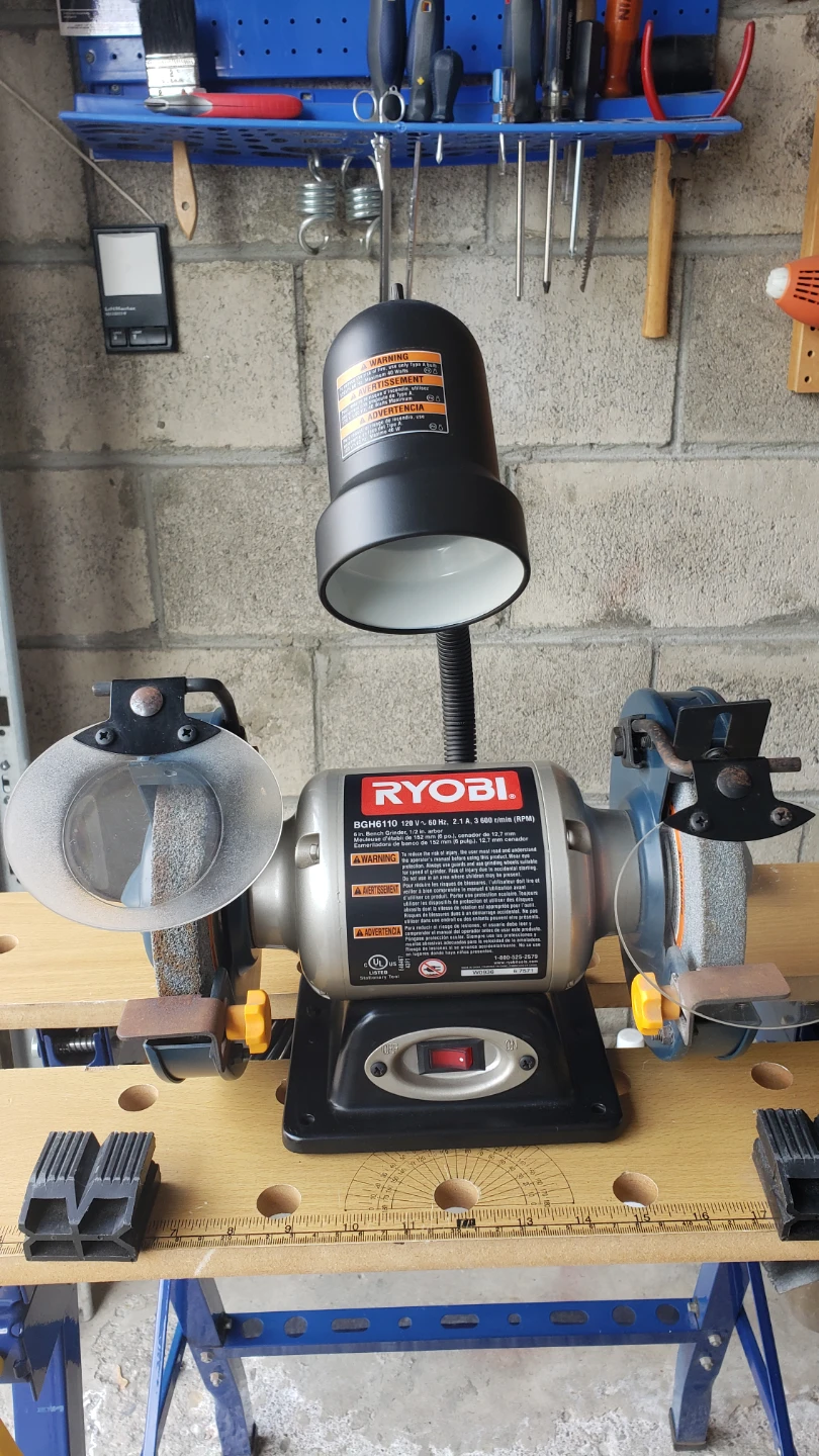 Ryobi Bench Grinder with Light - photo 2