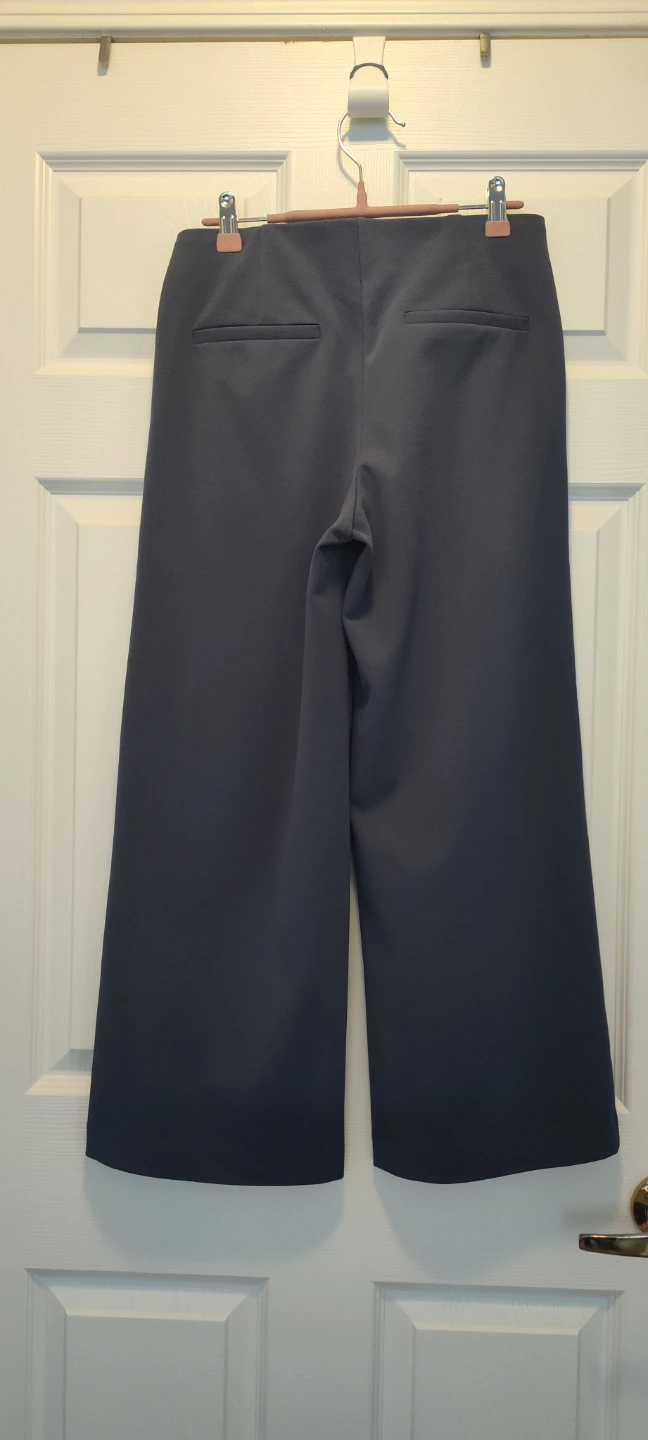 LOFT Wide Leg Cropped Pants - Navy - Size XS - photo 2