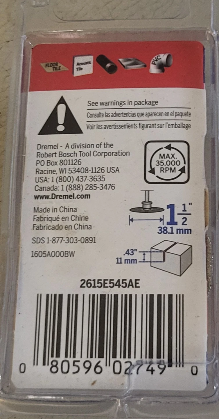 Dremel EZ545 Diamond Wheel 3-Pack - photo 2