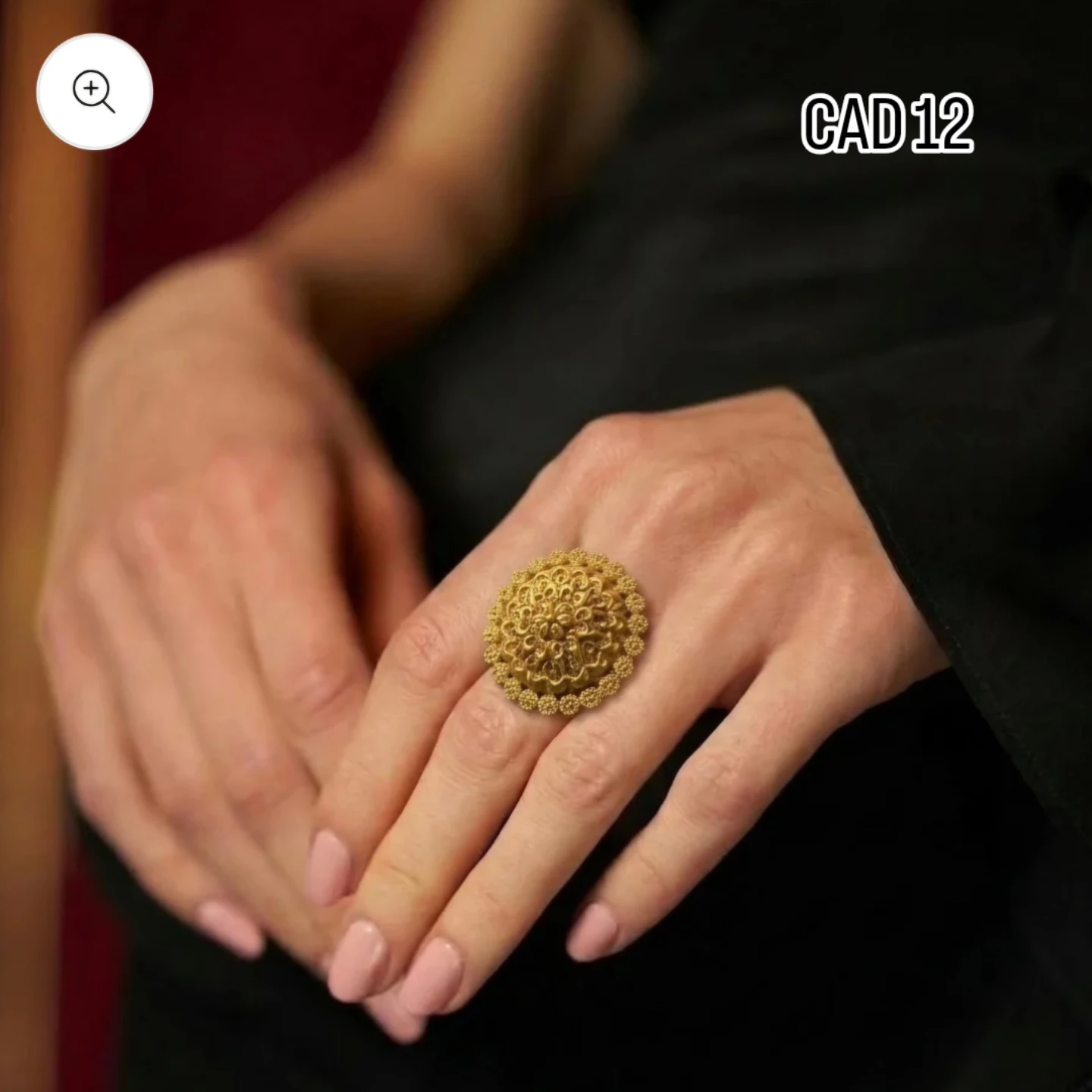 Gold Tone Statement Ring - photo 5
