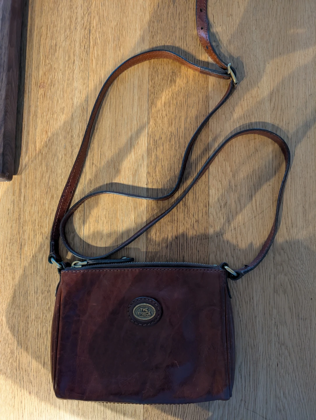 The Bridge Brown Leather Crossbody Bag