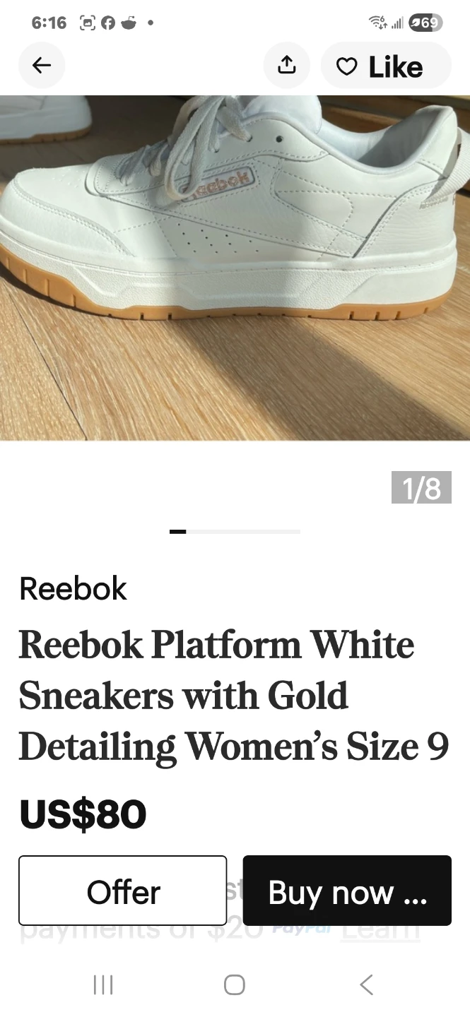 Rebok size 6 - photo 3