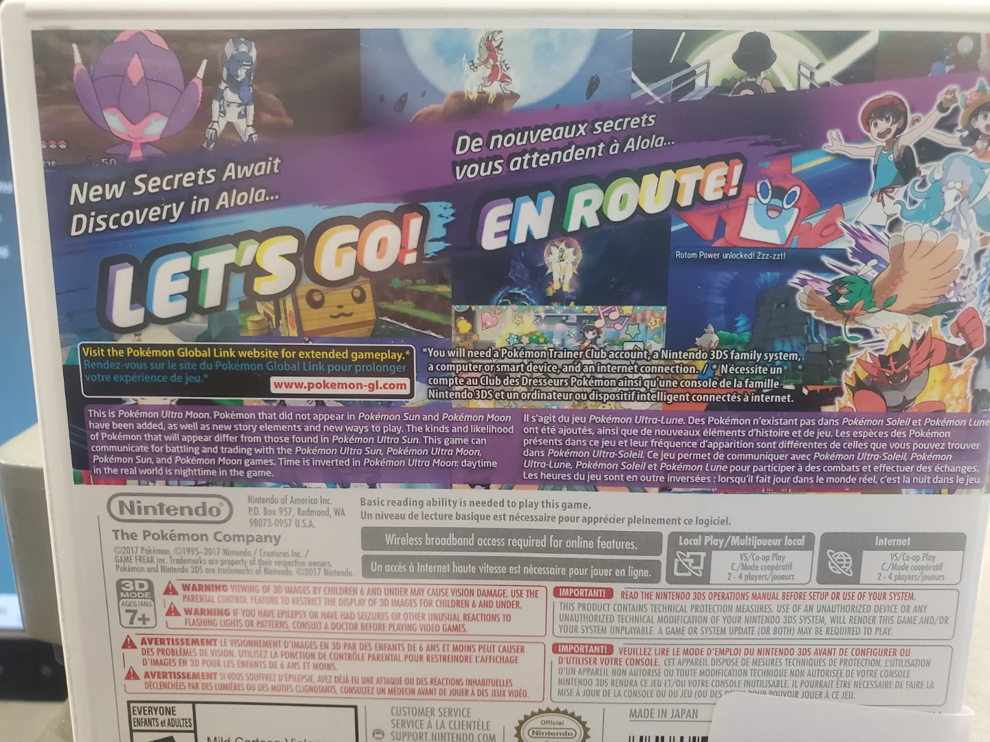 Nintendo 3DS Pokémon Ultra Moon Game - photo 2