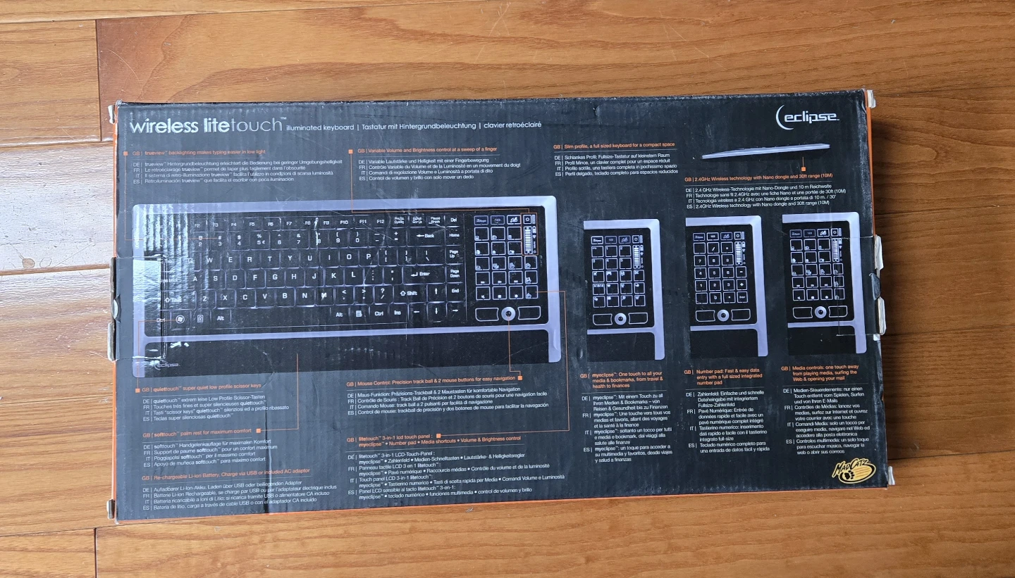 Eclipse Wireless LiteTouch Illuminated Keyboard - photo 2