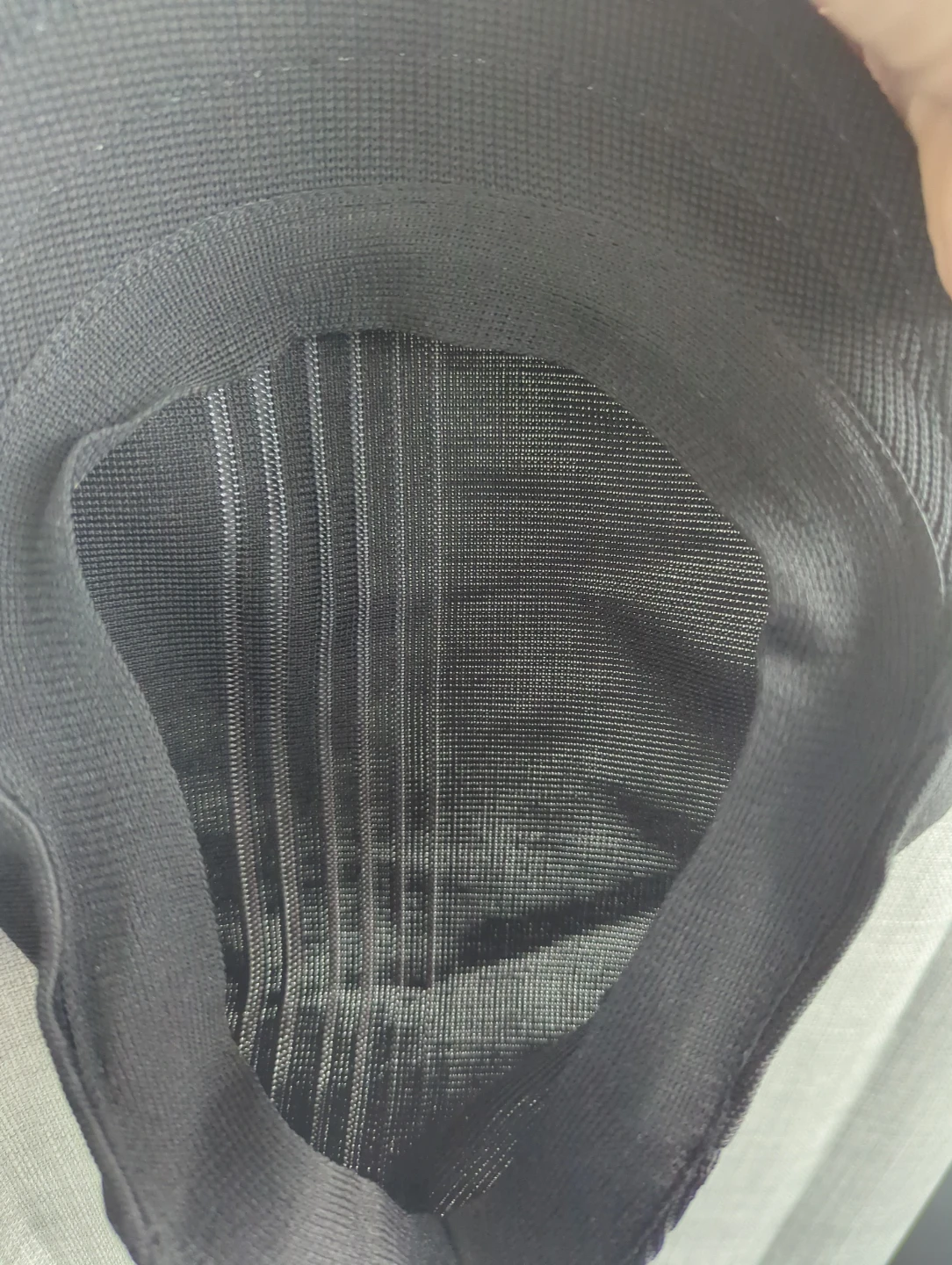 Black Bucket Hat with White Stripes - photo 2