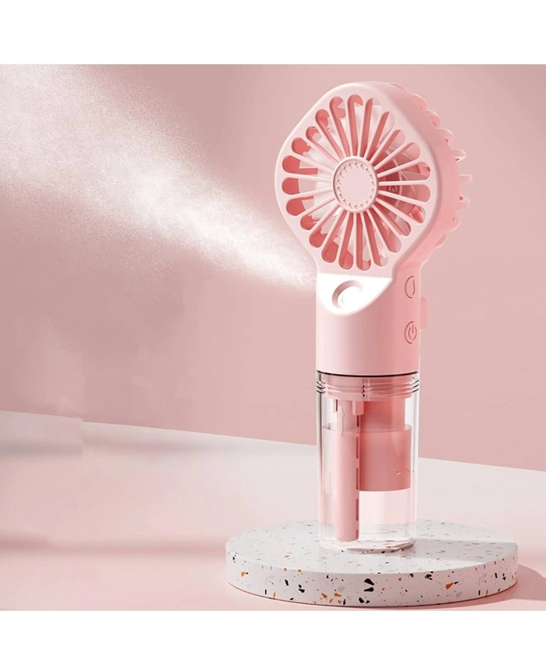 Upgraded Portable Fan Humidifier Cool Mist Frangance Diffuser