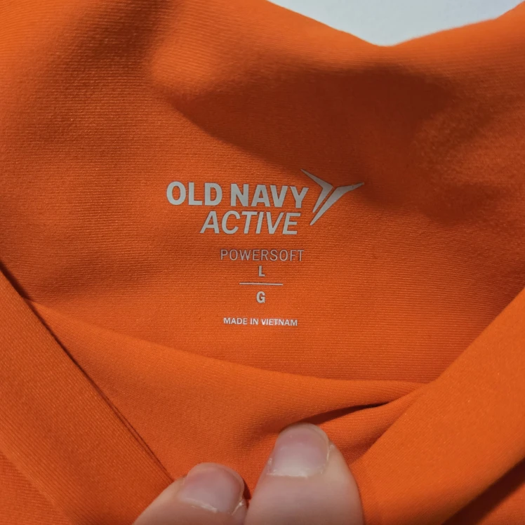 Old Navy Powersoft Orange High-Waisted Leggings - photo 4