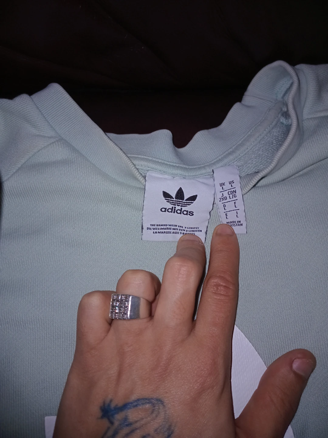 Adidas Sweatshirt - Mint Green - photo 3