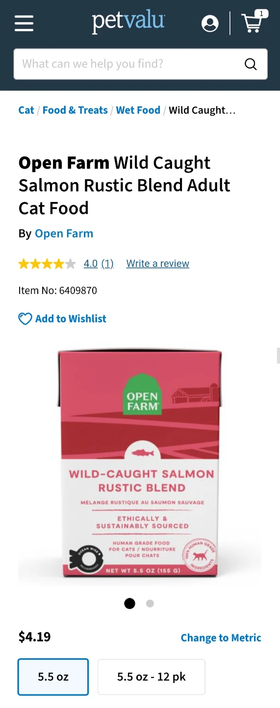 6 cartons of Open Farm brand Wild Caught Salmon - photo 2